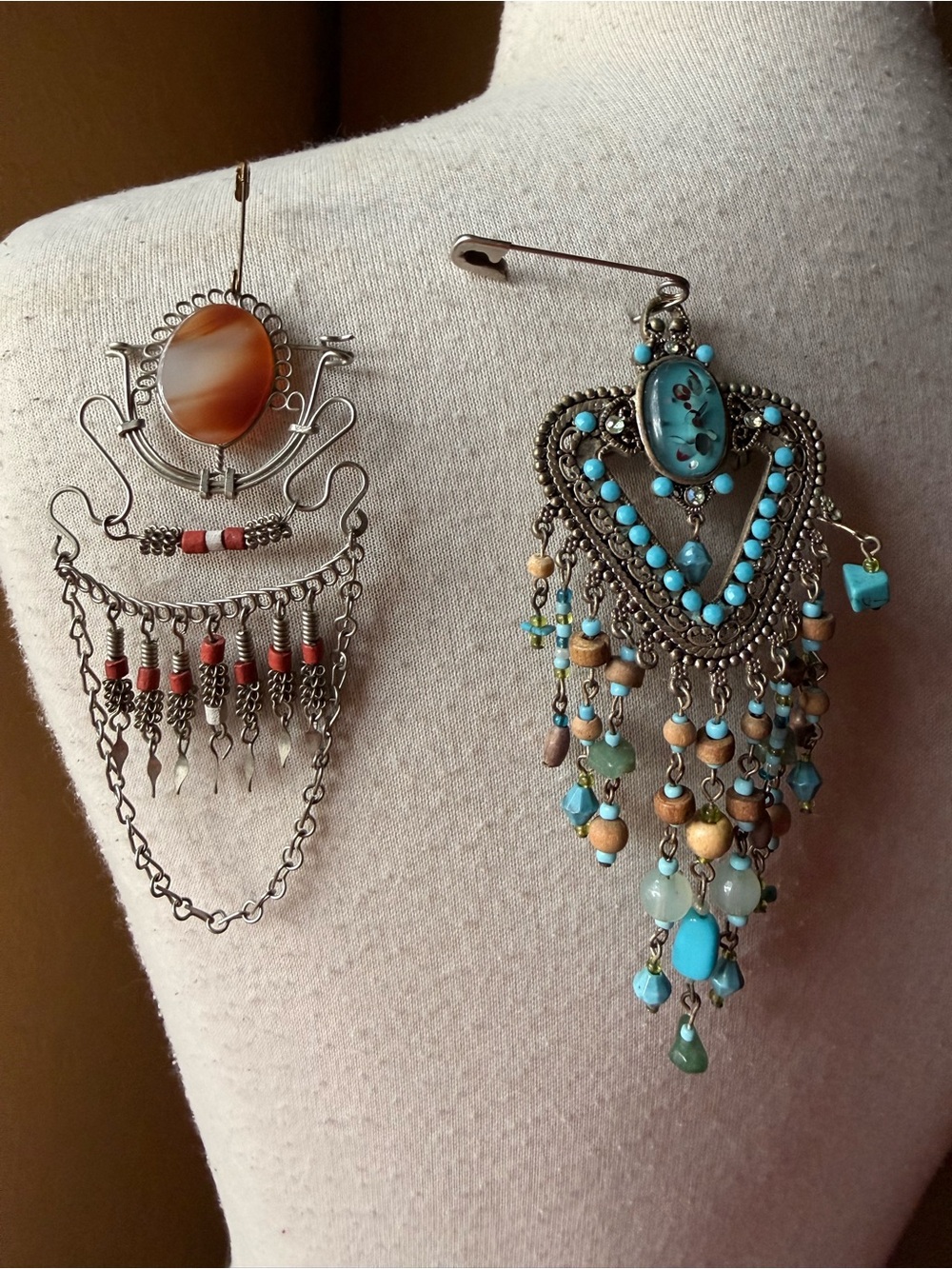 Bohemian Vintage Brooches Unknown Brand